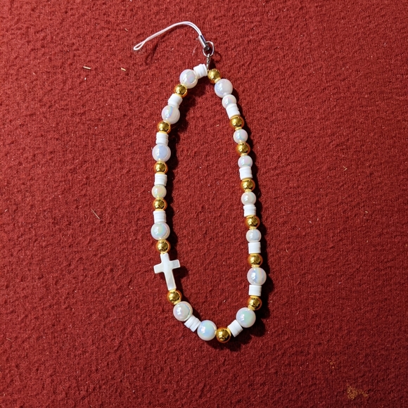 Handmade Beaded Phone Charm - Picture 1 of 2